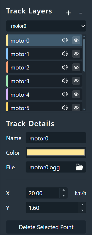Track sidebar