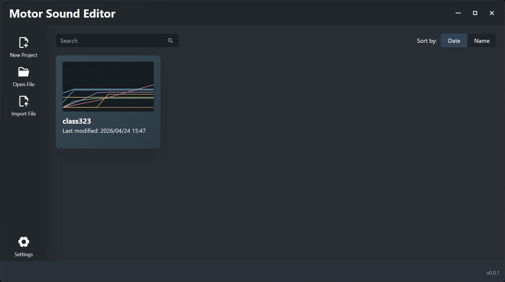 Project gallery view